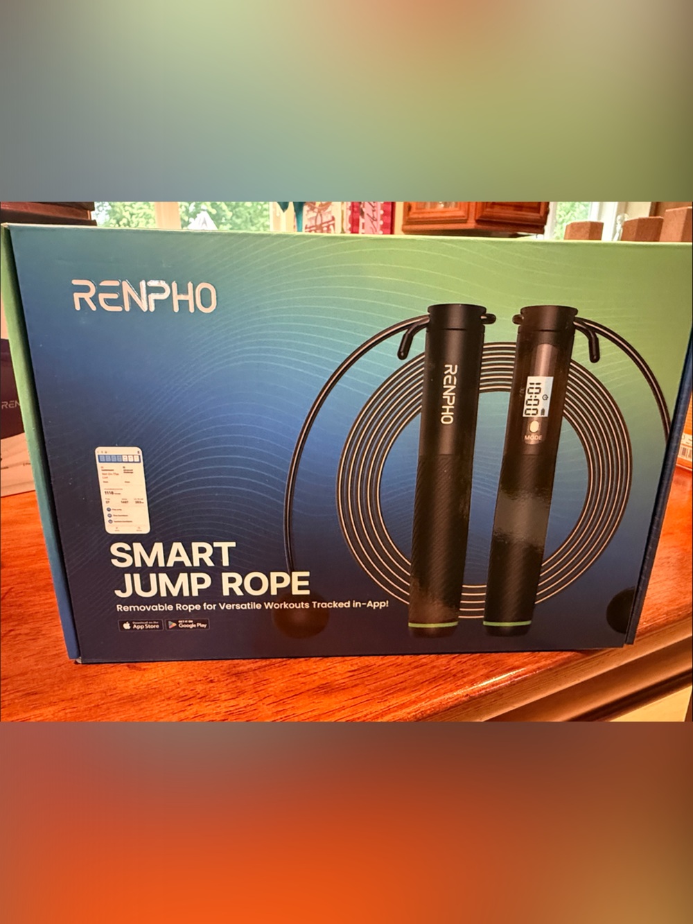 Renpho Smart Jump Rope - Black
